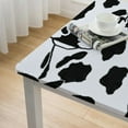 thumbnail image 5 of HAOXIT Square Black and White Table Cover Washable s for Kitchen Dining Party Home Decor 40*40, 5 of 8