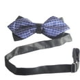 thumbnail image 3 of Blue Pre-Tied Diamond Point Formal Bow Ties, 3 of 4