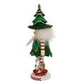 thumbnail image 3 of Kurt Adler 14" Green and White Hollywood Jolly Tree Hat Christmas Nutcracker, 3 of 6