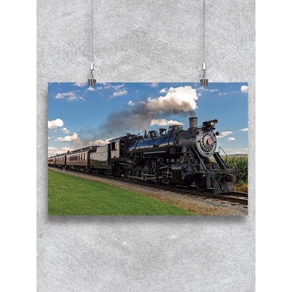 Steam Train Poster -Image by Shutterstock