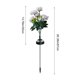 thumbnail image 3 of Lámpara solar de flor de peonía Jardín Luz decorativa exterior Impermeable Plástico duradero, alimentada solar, seda, ambiente de patio paisajístico, blanco, rosa, rojo, beige, 67x6cm, 3 of 6