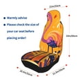 thumbnail image 4 of Sikiie Vibrant Flamingo Illustration Car Seat Protector 2 Pack Car Seat Cushion Mat, Car Seat Covers for SUV, Truck, Van, 4 of 7