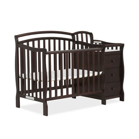 UPC: 0640522770168 | Dream On Me Casco 4-in-1 Mini Crib and Dressing Table Espresso