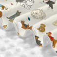 thumbnail image 4 of Honeii Dogs Funny Pets print 2-in-1 baby car seat canopy doubles as a nursing cover, fitting both genders & measuring 39x27.5in, 4 of 7