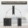thumbnail image 6 of NiamVelo Room Dividers Folding Privacy Screens 4 Panel Folding Partition for Home Office Bedroom, Black, 6 of 9