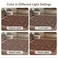 thumbnail image 7 of ODIKA 9'x12' Washable Area Rug Non-Slip, Chair-Friendly Vintage Traditional Grey Ornate Throw Maroon Round Burgandy Entryway for Dining Room, Basement, Large Office, 7 of 7
