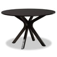 thumbnail image 3 of Bowery Hill Sand Fabric Dark Brown Finished Wood 7-Piece Dining Set, 3 of 9