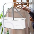 thumbnail image 5 of Unique Bargains Folded Mesh Clothes Hanging Dryer, 2-Tier Sweater Drying Rack, White, 5 of 5