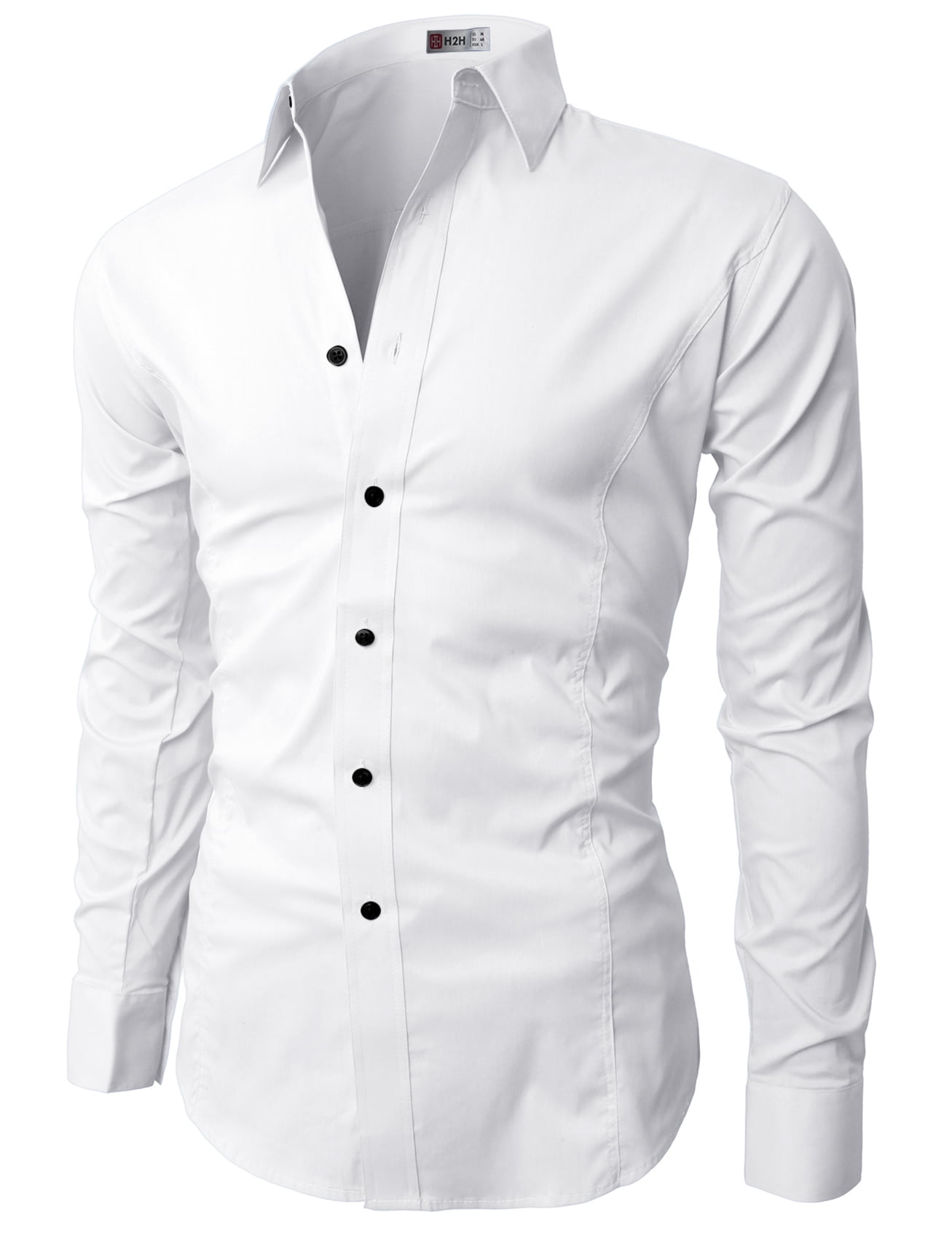 Details about   Chic Mens Formal Business Dress Shirt Stripes Long Sleeves Short Style Buttom 