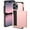 Rosegold, variant on Allytech Slim Case for iPhone 14 Pro, Built-in Slide Card Holder, Screen Camera Protection, Rugged Hard Back & Silicone Edge Shockproof Anti-Scratch Protective Case - Rosegold