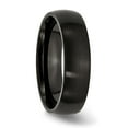 thumbnail image 4 of Auriga Fine Jewelry Stainless Steel Brushed Black IP-plated 6mm Band for Men Size 8.5, 4 of 8