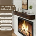 thumbnail image 2 of 48in.Solid Wood Fireplace Mantel Wall Shelves Wall Mounted Floating Shelf 48"W x 6"H x 8"D, Espresso, 2 of 5