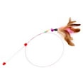 thumbnail image 1 of Plastic Pet Wand Toys Elastic Bell Feather Teaser Interactive catcher Bendable pet wind Exercise Training Catcher, 1 of 7