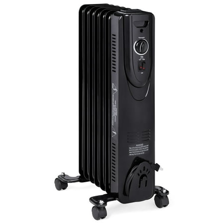 Best Choice Products 1500W Home Portable Electric Energy-Efficient Radiator Heater w/ Adjustable Thermostat, Safety Shut-Off, 3 Heat Settings - (Best Energy Efficient Electric Water Heater)