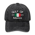 thumbnail image 2 of TIMIFIS Cotton Cap, Washed Baseball of Mexico Printed Baseball Tongue Adjustable Baseball Washable Home Decor, 2 of 6