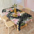 thumbnail image 5 of Pioneer Flower Floral Print Pattern Rectangle Tablecloth 60"x102",Waterproof Polyester Rectangle Table Cloth, Wipeable Spillproof Polyester Tablecloth for Dining, Camping, Indoor and Outdoor, 5 of 6