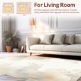 thumbnail image 2 of Ultra Soft Area Rug, Delicate Veil Inspired Featuring Translucent Layered, Non Slip, Stain Resistant, Washable Area Rugs for Living Room, Bedroom(Beige, 2X3), 2 of 8