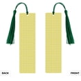 thumbnail image 2 of Kdxio Yellow Checkboard Print Metal Tassel Bookmarks,Perfect Gift for Art Lovers and Bookworms Metal Bookmarks for Women, 2 of 8