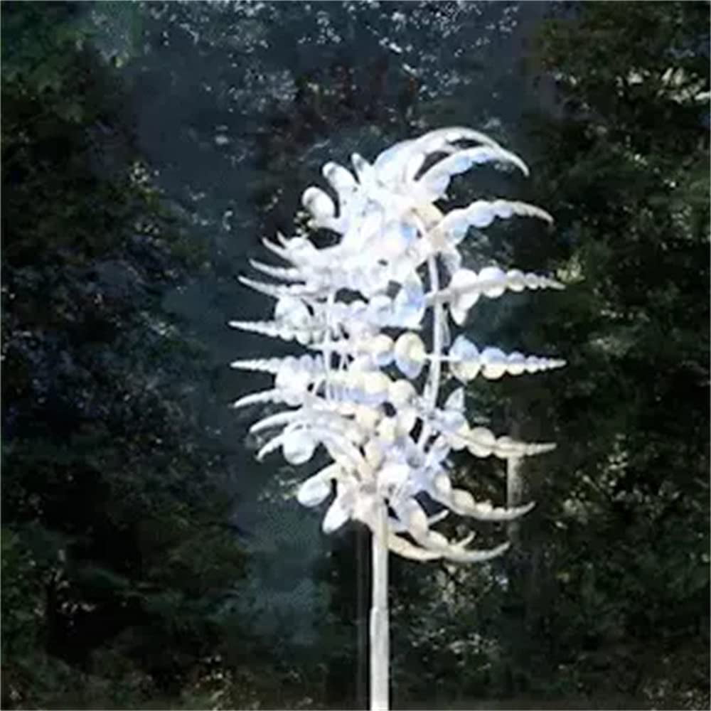 2021 Creative Windmills Sculptures Move with The Wind Sculptures Move with The Wind ZXHTU Unique and Magical Metal Windmill Kinetic Metal Wind Spinners for Patio Lawn & Garden 