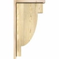 thumbnail image 3 of 6"W x 14"D x 26"H Alpine Rough Sawn Corbel w/Backplate, Douglas Fir, 3 of 9