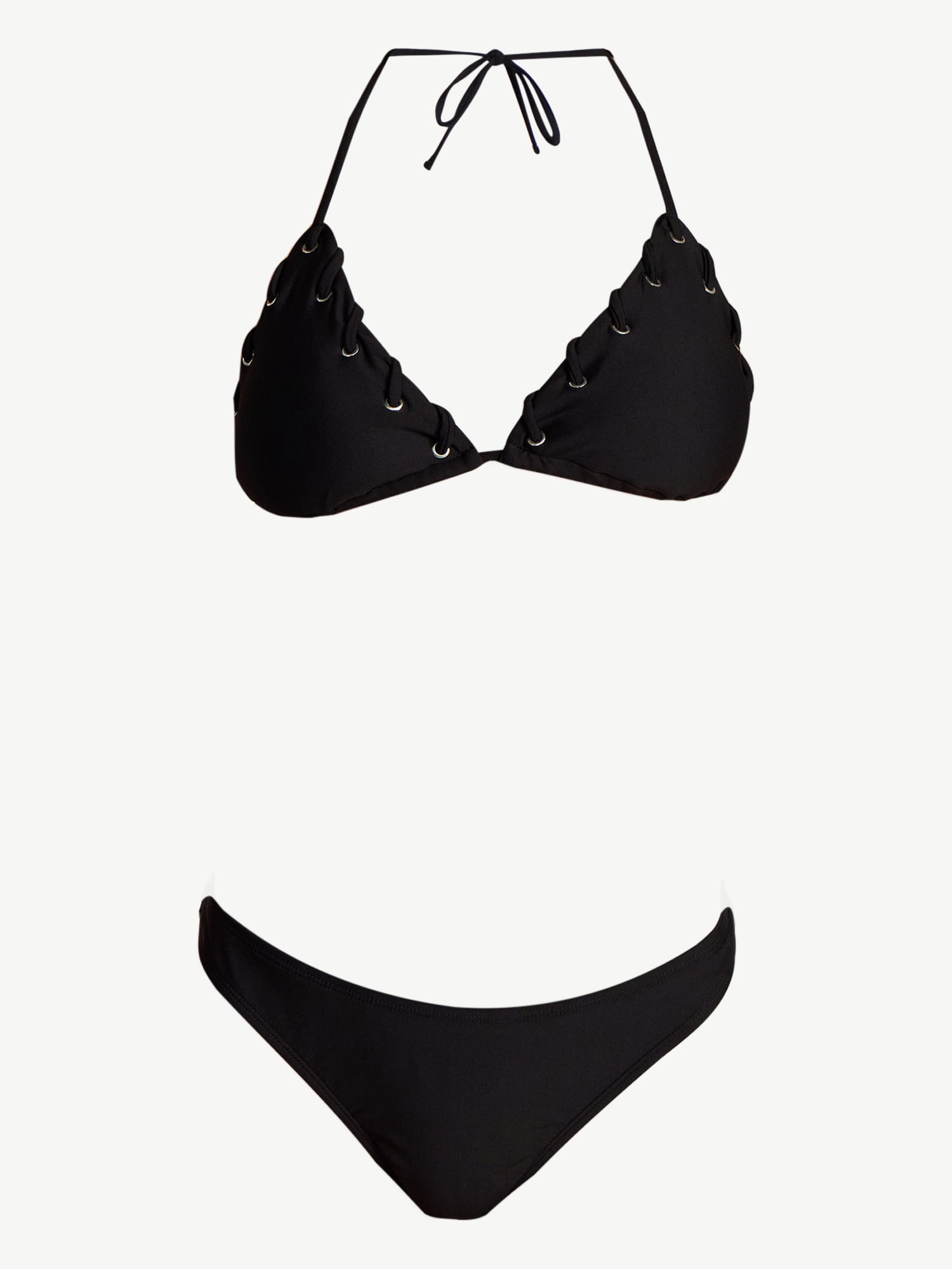 No Boundaries Laced Triangle Bikini Top, Women’s