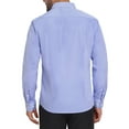 thumbnail image 3 of CAMISAS DE NEGOCIO DE MANGA LARGA PARA HOMBRES INSPIRAR CHIC, PATRÓN A CUADROS, TAMAÑO L, AZUL OSCURO Y BLANCO, 3 of 5
