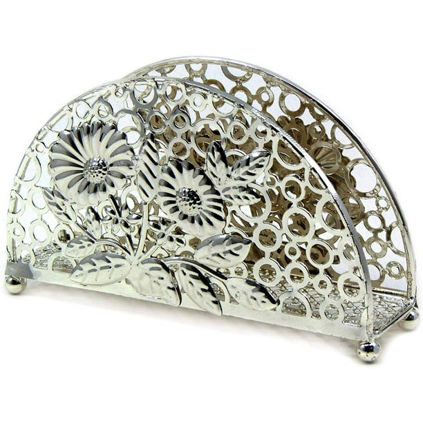 Decorative Silver Napkin Holder, China Metal Tableware