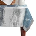 thumbnail image 4 of Blue Grey Table Cloth Waterproof Tablecloths, Abstract Art Oil Painting Modern Geometric Tablecloth Dining Table Cover for Kitchen Party Tabletop Outdoor, Rectangle Tablecloth 60x102 Inch, 4 of 9