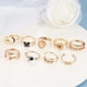 thumbnail image 5 of Anillos de ansiedad Fidget Fibo Steel para mujeres y hombres, 9 unidades, 5 of 6