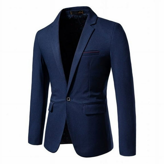 Leesechin Mens Blazer Casual Sport Coats Regular Fit 1 Button Suit Jacket Lightweight Sports Jacket