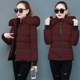 thumbnail image 4 of Inleife Womens Parkas Clearance, Women's Winter Tops Jacket With Hood Waist And To Overcome Outer Long Sleeve Coats, 4 of 5