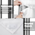 thumbnail image 4 of Mizhona Black Stripes No Hooks Shower Curtains with Snap in Liner Black and White Stripes Hookless Fabric Bathroom Curtain,71"× 71", 4 of 7