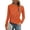 Orange, variant on Long Sleeve Tops for Women Spring Fall Trendy Business Dressy Casual Shirts Crewneck Textured Blouse