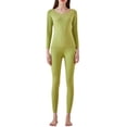 thumbnail image 1 of Women Thermal Underwear Set Fleece Seamless Bodycon Warm Solid Color, 1 of 8
