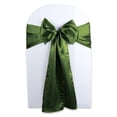 thumbnail image 2 of Leading Linens 1 pc Sage Green Satin Bow Sash Chair Cover Decoration - 108"x8" Elegant Sashes for Weddings Banquets Receptions Special Events Restaurants & Parties, 2 of 6