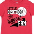 thumbnail image 4 of Inktastic Little Brother and Biggest Fan Baseball Family Fan Boys or Girls Toddler T-Shirt, 4 of 5