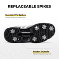thumbnail image 4 of FitVille Wide Mens Golf Shoes Men Spiked Cushioning for Flat Feet Arch Support, Lightweight Slip-Resistant, 4 of 6