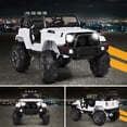 thumbnail image 2 of Patiojoy Bluetooth Remote Kids Ride-on Car 12V Electric Truck w/ 2.4 GHZ Controller White, 2 of 7