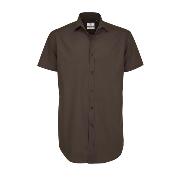 B&C - Camisa formal de manga larga Smart Modelo Black Tie - Trabajo/Fiesta/Verano (Grano de cafe)