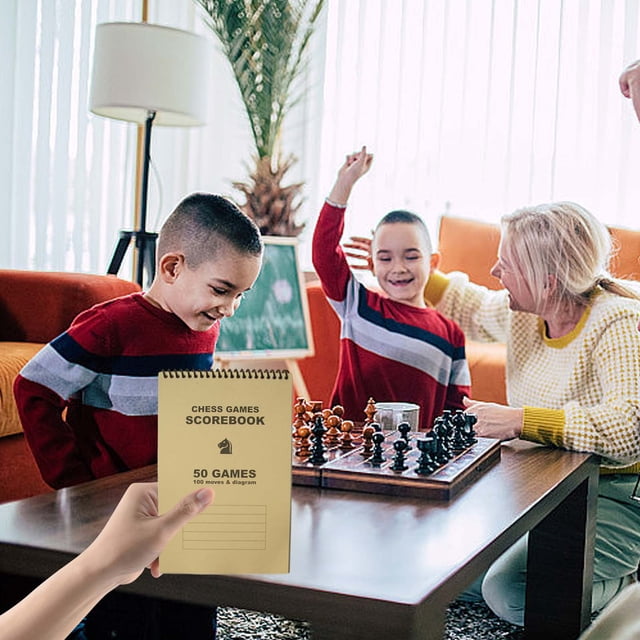 PEONAVET minute book Eye-Protection Chess Scorebook Matches Score Pad 50 Games100 Moves