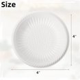 thumbnail image 2 of YOPTOP Estbridg 100 Pcs Disposable Uncoated Paper Plates 4 Inch Round Dessert Paper Starch Plates Small Dessert Tray Mini Appetizers Bowls for Holiday Wedding Birthday Party (White),100Pcs, 2 of 7