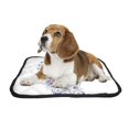 thumbnail image 2 of PKQWTM Floral Ornamental Mandala Beautiful Peacock Feather Pet Dog Cat Bed Pee Pads Mat Cushion Potty Dogsblankets Crate Bed Kennel 14x18 inch, 2 of 3