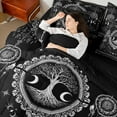 thumbnail image 4 of Homewish Bohemian Dreamcatcher Twin Bedding Sets 7-Piece for Teens Boys Girls,Hippie Tree Of Life Bedding Comforter Set Microfiber,Exotic Style Breathable Sheet Sets,Ultra Soft Home Decor,Reversible, 4 of 8