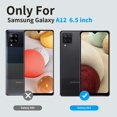 thumbnail image 2 of 3 in 1 Bundle Designed for Samsung Galaxy A12 Heavy Duty Case with 2 Clear Tempered Glass, Triple Layer Protection Shockproof Dropproof Dustproof Cover for Samsung Galaxy A12, Red, 2 of 6