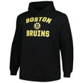 thumbnail image 2 of Men's Profile Black Boston Bruins Big & Tall Arch Over Logo Pullover Hoodie, 2 of 3