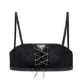 thumbnail image 1 of CAROOTU Strapless Lace Drawstring Bandeau for Daliy Push up Sponge Bra with Detachable Strap for Wedding, 1 of 7