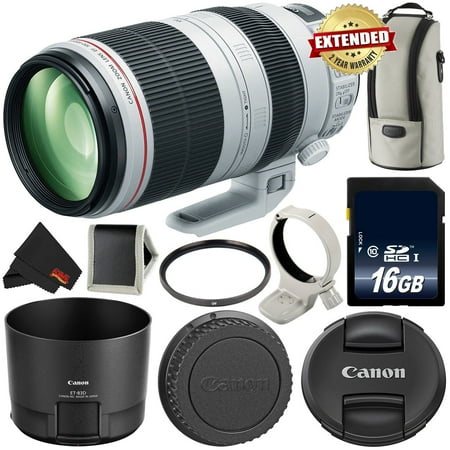 Canon EF 100-400mm F/4.5-5.6L IS II USM Lens International Version (No Warranty) 9524B002 - Essential Bundle(International Model)