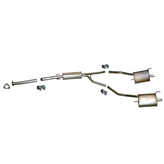 After Converter Extension Pipe Resonator and Mufflers for Honda Pilot 2009-2015