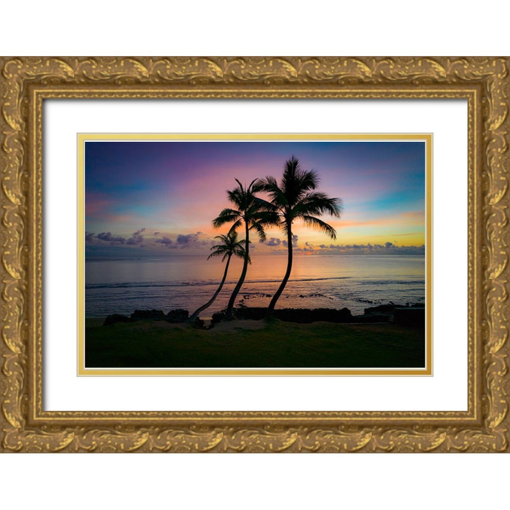 Peebles, Douglas 32x23 Gold Ornate Wood Framed with Double Matting ...