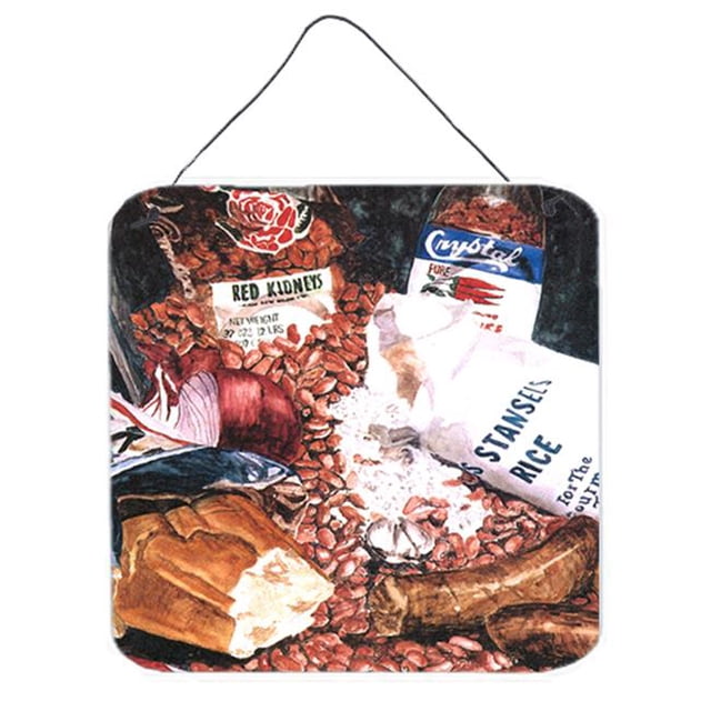 Carolines Treasures 8536DS66 Red Beans And Rice Aluminium Metal Wall or Door Hanging Prints
